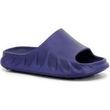Sonimix Alevli Baskılı Yumuşak Taban Unisex Slide Bahçe Plaj Havuz Deniz Yazlık Günlük Terlik - Lacivert