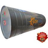Sönmez Solar Galvaniz Basınçlı Güneş Enerjisi Sıcak su Deposu Yatık Boyler (KAPALI DEVRE) - Antrasit