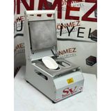 Sönmez Vakum 177 Oval Karton Tabak Kapatma Yapıştırma Makinesi