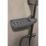 SONMEZSTORE DUŞ RAYI, DUŞ BORUSU SABUNLUĞU, BANYO SABUNLUĞU, DUŞAKABİN-BANYO RAFI-22mm BORU ÇAPI-SOL MONTAJ