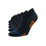 SONNORS 6 Çift Çizgili Sneaker Siyah Kadın Erkek Pamuklu Spor Çorap