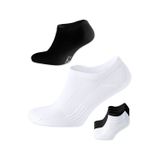 Sonnors 6 Çift Sneaker Kadın Erkek Organik Pamuk Patik Dikişsiz Kısa Spor Çorap Unisex, Beyaz Siyah Gri