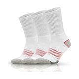 Sonnors Termal Tabanlı Kadın Erkek Outdoor Çorap Kalın Çizgili Pamuk Polyester Beyaz - 43 - 46