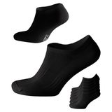 SONNORS Uniseks 6'li Sneaker Kadın Erkek Çorap - Organik Pamuk Patik Spor Çorabı - Kısa Fit Dikişsiz Rahat Çorap (Siyah, 39-42)