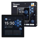 SONOFF NSPanel Pro Gen2 akıllı ev kontrol paneli röleli | Zigbee & Matter ağ geçidi, termostat, güvenlik alarmı, Alexa, Google, Apple, Home Assistant ile uyumlu, 2.4/5 GHz WLAN