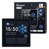 Sonoff Nspanel Pro Gen2 Röleli Akıllı Ev Kontrol Paneli - Zigbee Ve Matter Ağ Geçidi, Ev Asistanı Entegrasyonu, Termostat, Güvenlik Alarmı, Alexa, Google, Apple, 2,4/5 Ghz Wifi (Siyah) İle Uyumlu