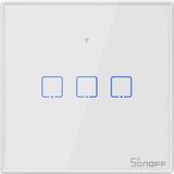 Sonoff T0-EU-3C Akıllı Dokunmatik Duvar Anahtarı 3 Kanallı