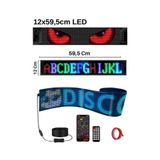SONREİR 12x59.5cm Matrix Esnek Led Ekran Telefon Kontrollü Cama Yapışan Araba,kamyon,dükkan Bluetooth Tabela