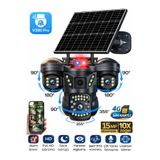 Sonreir Onqam 3 Lensli 4g Sım Kartlı 360° Ptz Solar Güvenlik Kamerası Güneş Panelli Gece Görüşlü Dış Mekan