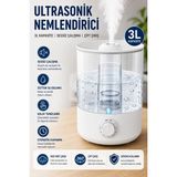 Sonreir Q2 3.0 Lt Hava Nemlendirici Buhar Makinesi Ultrasonik Difüzör Oda Nemlendirici Hava Nemlendiricisi - Beyaz