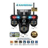 SONREİR SNR3 Wi-Fi 4 Kameralı 3 PTZ Motorlu Güvenlik Kamerası 20MP Gece Görüşlü Sesli Akıllı Kamera
