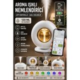 Sonreir Ultrasonik Hava Nemlendirici Aroma Difüzör 120ML USB ve Pilli Çalışan Uygulama Kontrolü Zaman Ayarlı ( Beyaz )