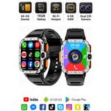 SONREİR Watch PG Ultra 4G LTE Sim Kartlı Akıllı Saat 16GB Android Telefon Özellik WiFi GPS NFC 8MP Kameralı