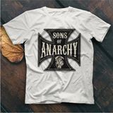 Sons Of Anarchy Beyaz Unisex Tişört T-Shirt - M