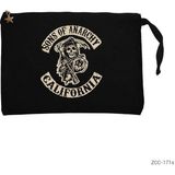 Sons Of Anarchy California Siyah Clutch Astarlı Cüzdan / El Çantası - 25x18cm