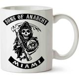 Sons Of Anarchy Miami Porselen Kupa Bardak - Beyaz - 300 cc