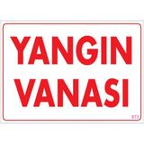 Sönsan Uyarı Levhaları Yangın Vanası Pvc 25*35