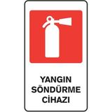 Sönsan Yangın Söndürme Cihazı Uyarı Levhası - Kırmızı