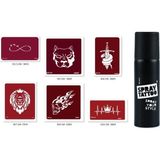 Sonsuz Kral Spray Tattoo Geçici Sprey Dövme Seti