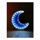 Sonsuz Yarım Ay Yansımalı Aynalı LED Masa ve Gece Lambası