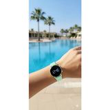 Sonsuzsaat Dijital Kol Saati Silikon Kordonlu Unisex Modern Spor Genç Kadın Kız Saat - Açık Yeşil