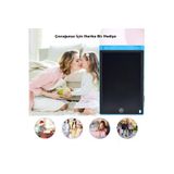 sonteknolojim 12" Renkli Dijital Yazı Tahtası 12 Inc Grafik Tablet Dijital Not Tahtası Yaz Sil Dijital Not Tahtası