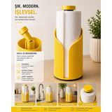 Sonvadi Modern Rulo Peçetelik 8X23 cm 3 D Tasarım Yemek Masası Peçetelik - 8 x 23 cm