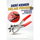sonx Döner Başlıklı Kemer Delme Pensesi - Deri Kumaş Karton Delgeç Zımba Aleti
