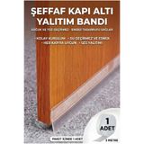 sonx Şeffaf Kapı Altı Rüzgar, Toz ve Haşere Önleyici İzolasyon Bandı( 1 ADET) (3 METRE)