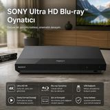 Sony 4K UHD Blu-Ray Oynatıcı "cd, DVD ve Blu-Ray Arşivinizi Tek Cihazda Oynatın" - Siyah
