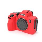 Sony A7R V Silikon Koruma Kılıfı - Kırmızı