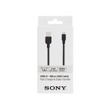 Sony CP-AB100B Siyah 1 m 2.4Mah Light Box Yüksek Hızlı Micro USB Data ve Şarj Kablosu