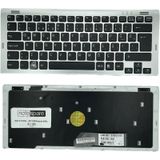 Sony İle Uyumlu Vaio Vgn-Sr499pcb, Vgn-Sr49vt, Vgn-Sr510g Notebook Klavye Gumus Gri Tr