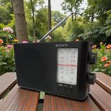 Sony Pilli Taşınabilir Radyo ICF19 - Siyah