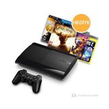 Sony Playstation 3 500 GB ( Süper Slim Kasa ) Konsol + 1 Kol + 2 Oyun