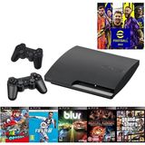 Sony Playstation 3 Slim + 2 Kol + 40 Oyun