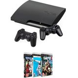SONY Playstation 3 Slim 320 GB Yenilenmiş (Teşhir) 2 Kol Ps3 25+ Dijital Oyun