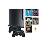 Sony Playstation 3 Slim 500 + 2 Oyun Kolu + 40 Oyun