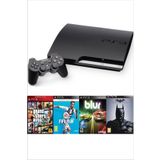 Sony Playstation 3 Slim 500 Gb + 2 Kablosuz Kol + 50 Dijital Oyun (garantili Teşhir Ürünü)