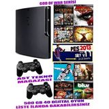 Sony Playstation 3 Slim 500 Gb ( Yenilenmiş ) 2 Kablosuz Kol 40 Dijital Oyun Garantili Ürün