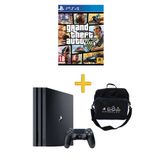 Sony PlayStation 4 Pro 1TB + Tek Kol + GTA 5 Disk Oyun + ConsoleX Çanta (Yenilenmiş)