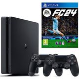 Sony Playstation 4 Slim 1 TB Oyun Konsolu + 2.Dualshock + FC 24 ile Sürükleyici Oyun Deneyimi