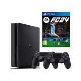 Sony Playstation 4 Slim 1 TB Oyun Konsolu + 2.Dualshock + FC 24