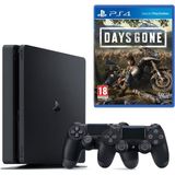 Sony Playstation 4 Slim 500 GB + 2. PS4 Kol + PS4 Days Gone