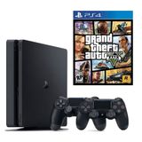 Sony Playstation 4 Slim 500GB + 2.Kol + GTA5