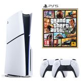 Sony Playstation 5 1 TB Slim Cd Edition Konsol + 2. Ps5 Kol + Ps5 Gta 5 Oyunu (İthalatçı Garantili)