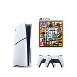 Sony Playstation 5 1 Tb Slim Cd Edition Oyun Konsolu + 2. Ps5 Kol + Ps5 Gta 5 Oyunu - Beyaz
