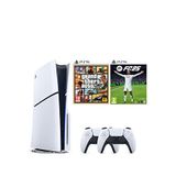 Sony Playstation 5 1 Tb Slim Cd Edition Oyun Konsolu + 2. Ps5 Kol + Ps5 Gta 5 + Ps5 Fifa 25 Oyunu - Beyaz