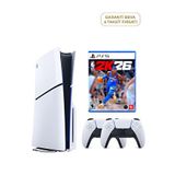 Sony Playstation 5 1 Tb Slim Cd Edition Oyun Konsolu + 2. Ps5 Kol + Ps5 Nba 2k26 Nba 26 - Beyaz