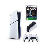 Sony Playstation 5 Beyaz Slim Cd + 2. DualSense Ps5 Kol+Şarj İstasyonu